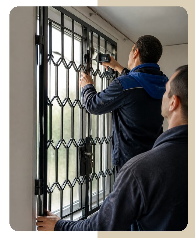 Установка распашных решеток в Щербинке цена от 6618 р. | ДвериЛегко-Щрб